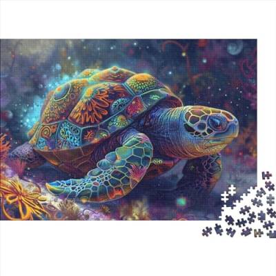 Turtle Puzzle 1000 Teile Marine Animals Puzzles Für Erwachsene Herausforderungsspielzeug Lernspiel Puzzlespiel Ab 14 Jahren 1000pcs (75x50cm) von WWJLRLXTO