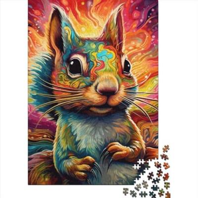 WXMMoney Art Animal Squirrel Puzzlespiel 300 Teile Puzzle Für Erwachsene Und Kinder Ab 14 Jahren, Puzzle Erwachsenen Puzzlespi Puzzel 300pcs (40x28cm) von WXMMoney