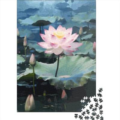 WXMMoney Lotus Flower Puzzle 300 Teile Erwachsener Kniffel Spaß Für Die Ganze Familie - Abwechslungsreiche 300 Puzzleteilige Motive Puzzle Erwachsene, Puzzel 300pcs (40x28cm) von WXMMoney