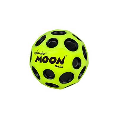 Waboba Moon Ball – am Höchsten Springender Gummiball – Patentiertes Original-Design – Ballkrater Erzeugen beim Aufprall ein knallendes Geräusch – Leicht Greifbar – Flummies für Kinder - GELB - 65 mm von Waboba