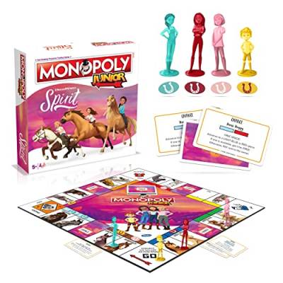 Winning Moves - Monopoly Junior - Spirit - Gesellschaftsspiel für Erwachsene und Kinder - Alter 8+ - Deutsch von Winning Moves
