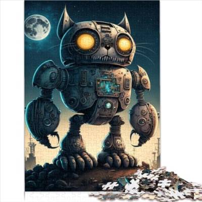 Kinderpuzzles, Weltraum-Mechanische Katze, 1000-teiliges Puzzle, Papppuzzle für Erwachsene, Kinder, Lernspiel, Herausforderungsspielzeug, Größe (50x75 cm) von YOITS