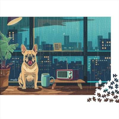 Hund 500 Teile Puzzle Nachhaltiges Puzzle Für Erwachsene | Hochwertige Umweltfreundliche Materialien |Geschenk Für Erwachsene|Tier Zeichentrickfilm 500pcs (52x38cm) von YTPONBCSTUG