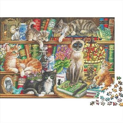 Katze 1000 Teile Puzzle Nachhaltiges Puzzle Für Erwachsene | Hochwertige Umweltfreundliche Materialien |Geschenk Für Erwachsene|Tiere 1000pcs (75x50cm) von YTPONBCSTUG