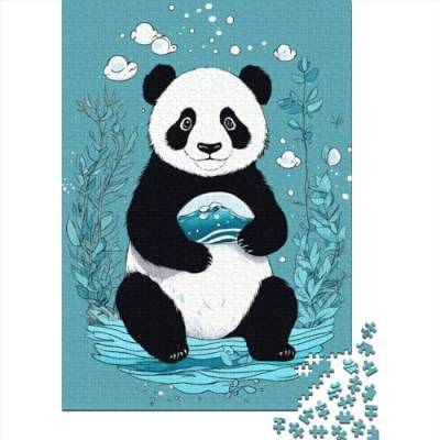 Panda 1000 Stück Jigsaw Puzzle Lernpuzzle Familienspiel Geschenk Für Erwachsene -Tier Wildtiere 1000pcs (75x50cm) von YTPONBCSTUG