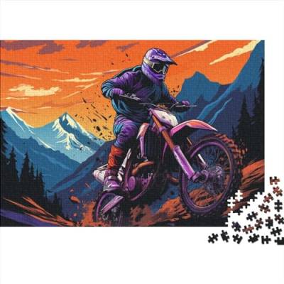Puzzles Für Erwachsene,500 Teile Holzpuzzle -Motorrad,Dirtbikes Motocross Thema Puzzle Geschenk Wanddekoration 500pcs (52x38cm) von YTPONBCSTUG