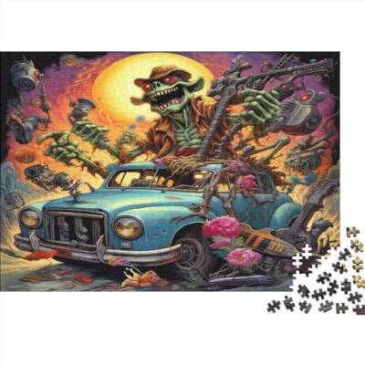 Rocking Cars Puzzle,300 Teile Puzzle Monsters Heavy Metal,Erwachsene Puzzlespiel,Weihnachts-/Neujahrsgeschenk,Puzzle-Spielzeug Für Dekorative Malerei 300pcs (40x28cm) von YTPONBCSTUG