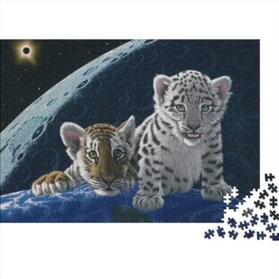 Tiger Puzzles 1000 Stück Fantasy Animals Puzzles Für Erwachsene Lernen Lernspielzeug Weihnachten Geburtstag Geschenke 1000pcs (75x50cm) von YTPONBCSTUG