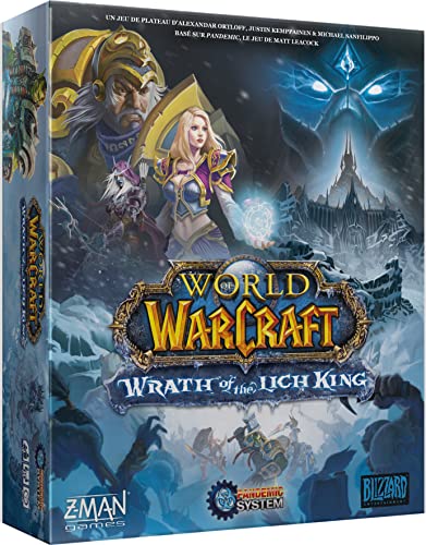Pandemic Z-Man Games, World of Warcraft: Wrath of The Lich King – System, Kooperatives Spiel, Alter: 14+, 1 bis 5 Spieler, 60 Minuten ZMGWLK01FR Mehrfarbig von Z-Man Games