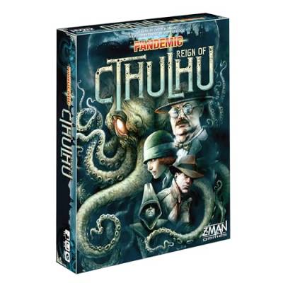 Z-Man Games , Pandemic Reign of Cthulhu , Board Game , Ages 14+ , For 2 to 4 Players , 40 Minutes Playing Time von Z-Man Games