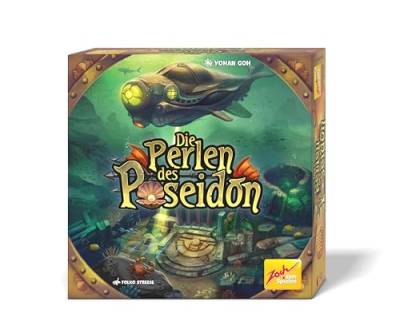 Zoch 601105174 - Die Perlen des Poseidon (Brettspiel) - spannendes Familienspiel ab 8 Jahre für 2-4 Spieler mit innovativem Spiel-Material zum Stempeln & Rätseln, ca. 30 Min. Spieldauer von Zoch