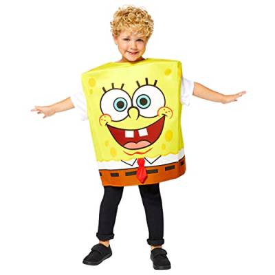 Amscan - Kinderkostüm Spongebob Schwammkopf, quadratischer Anzug, Serie, Karneval, Motto-Party von amscan