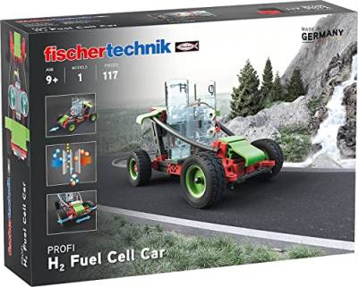 fischertechnik 559880 Profi H2 Fuel Cell Car – Bausatz für Kinder ab 9 Jahren, wasserstoffbetriebenes Fahrzeug zum Zusammenbauen, inkl. Motor & Brennstoffzelle von fischertechnik