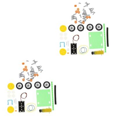 ibasenice 2st Experimentiergeräte Fegender Roboter Spielzeug Für Kinder Puzzle-Spielzeug Lernspielzeug Für Kleinkinder Programmierbarer Roboter Plastik Elektrisch Student Ausrüstung von ibasenice