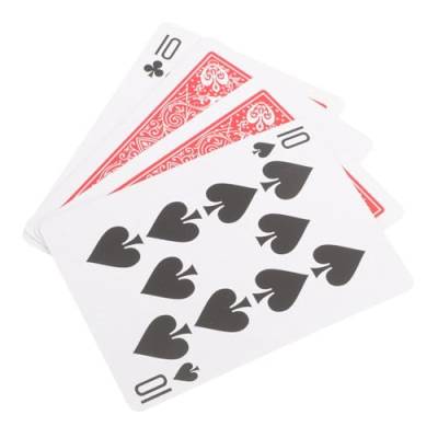 ibasenice 4 Stück Pokerspielkarten Unterhaltsame Spielkarten Kartendeck Trickspielkarten Pokerkarten Spielen Party-pokerkarten Trick-Requisiten Für Partykarten Haupt Pokertisch Papier von ibasenice
