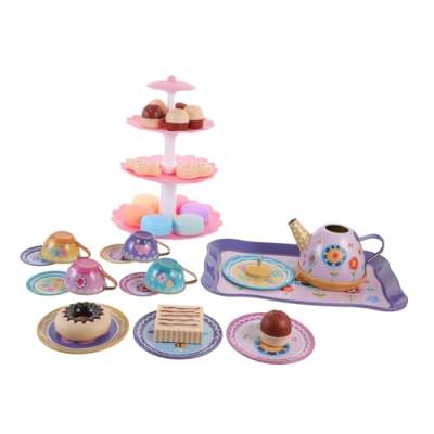 ifundom 1 Set Spielhaus Teeservice Mädchen Kleinkind Spielzeug Teeparty Dekorationen Miniatur Teegeschirr von ifundom