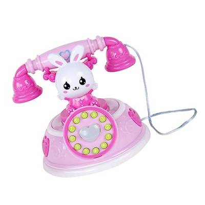 ifundom Simuliertes Telefon Kinder Telefon Babyphone Spielzeug Spieltelefon aufleuchten kinderspielzeug Telefone Spielzeug Spielzeug Telefon Spielzeug verschieden Geschichte Maschine von ifundom