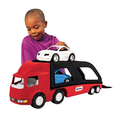 Little Tikes 484964E3X1 Großer Autotransporter - Spielzeugtransporter & zwei Autos - Fördert aktives und kreatives Spielen für Kleinkinder ab 12 Monaten bis 6 Jahren von little tikes