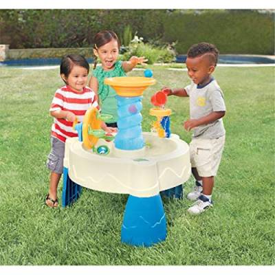 Little Tikes Spiralin' Seas Wassertisch - Gartenspiel - Fördert aktives und fantasievollen Spielen - Inklusive 5 Bälle und 1 Becher - Für Kleinkinder von 24 Monaten bis 6+ Jahren von little tikes