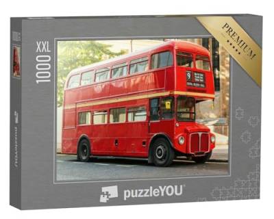 Puzzle 1000 Teile XXL „Roter Doppeldeckerbus, London, Großbritannien“ – aus der Puzzle-Kollektion Fahrzeuge von puzzleYOU