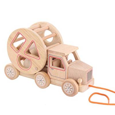 sunree Kinder Ziehen Auto Zusammenbau Bausteine ​​Form Matching Game Lernspielzeug für Kinder Puzzle Lernspielzeug von sunree