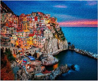 2000 Teile Puzzle für Erwachsene & Kinder, Cinque Terre 2000-teiliges Puzzle (70 * 50 cm), 70 x 100 cm von znwrr