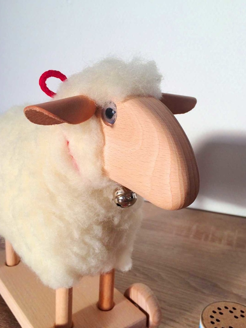 Wollplüsch Lamm - Nachziehlämmchen Wollplüsch Lamm - Nachziehlämmchen von Edelsternchen