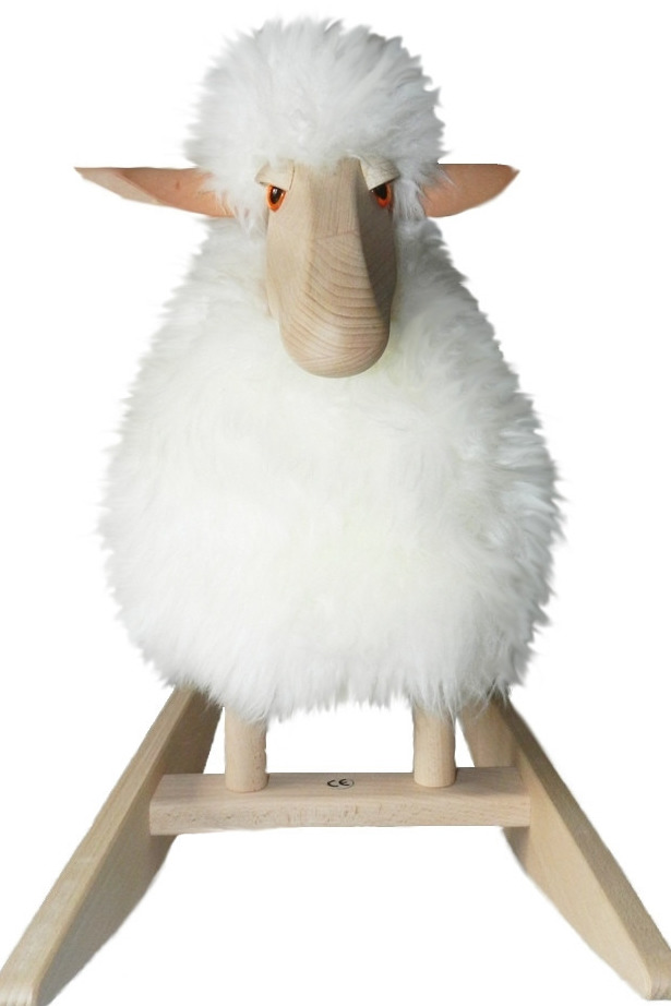 Schaukeltier - Schaukelschaf CARLO - Schaf aus weißem Echtfell Schaukeltier - Schaukelschaf CARLO - Schaf aus weißem Echtfell von Edelsternchen