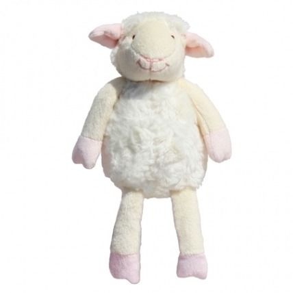 Schaf Schäfchen Little LINDA - Kuschellämmchen weiß - rosa Schaf Schäfchen Little LINDA - Kuschellämmchen weiß - rosa von Edelsternchen