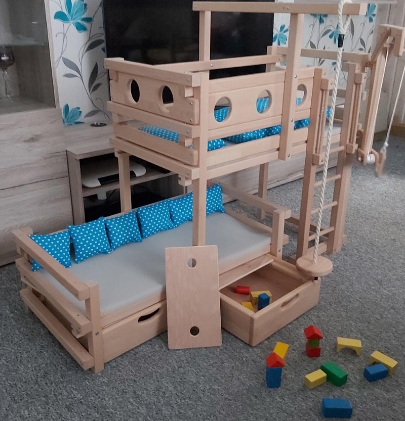 Das Puppen-Etagenbett Das Puppen-Etagenbett von Holzwurm-atze