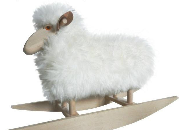 Schaukeltier - Schaukelschaf CARLO - Schaf aus weißem Echtfell Schaukeltier - Schaukelschaf CARLO - Schaf aus weißem Echtfell von Edelsternchen