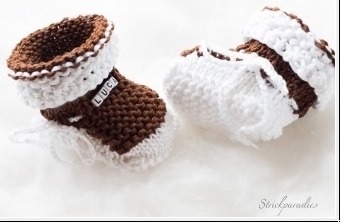 Babyschuhe mit Namen _012 von Strickparadies-Shop