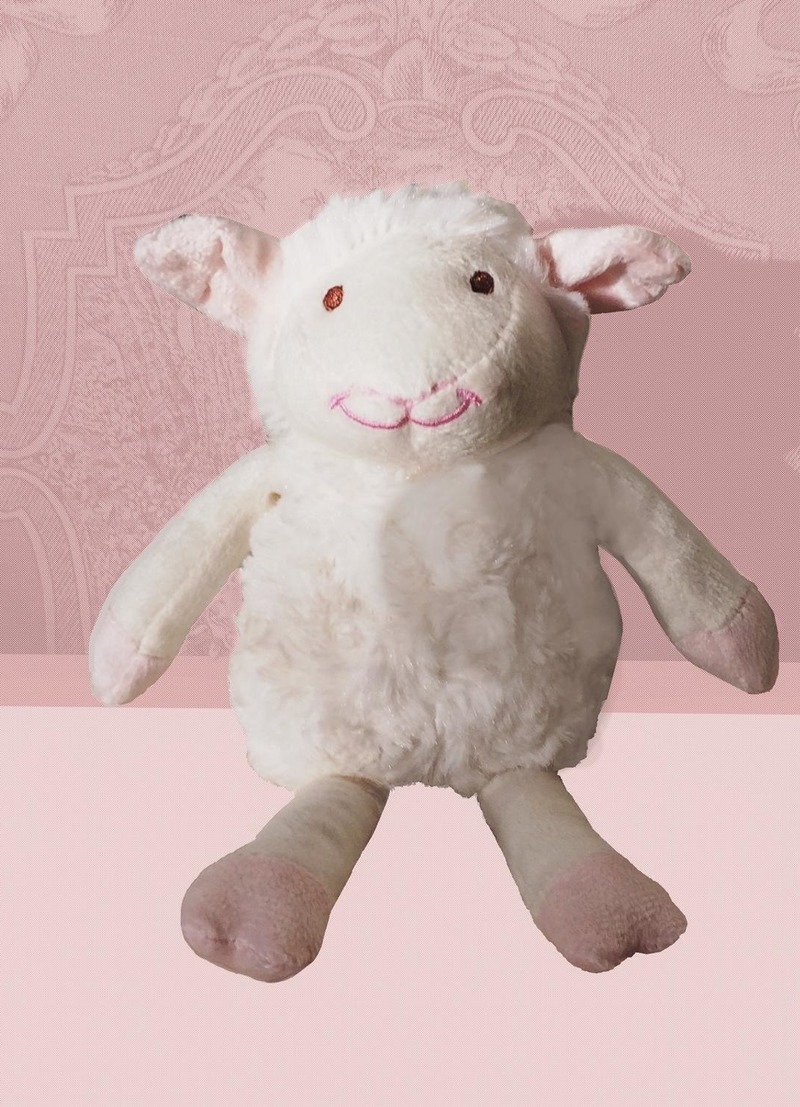 Schaf Schäfchen Little LINDA - Kuschellämmchen weiß - rosa Schaf Schäfchen Little LINDA - Kuschellämmchen weiß - rosa von Edelsternchen