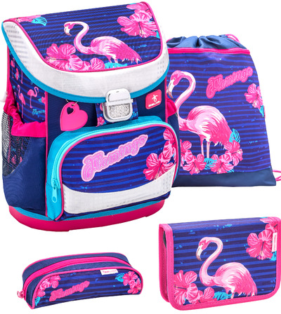 Mini Fit Schulranzen Set 4 - teilig, sehr leicht, mit Brustgurt, für Mädchen Mini Fit Schulranzen Set 4 - teilig, sehr leicht, mit Brustgurt, für Mädchen von Belmil