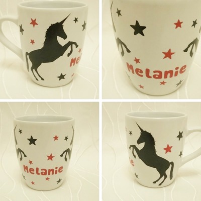 Tasse mit Name und Lieblingsmotiv Tasse mit Name und Lieblingsmotiv von La Krea Le