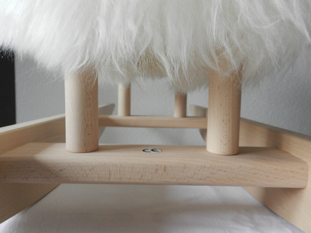 Schaukeltier - Schaukelschaf CARLO - Schaf aus weißem Echtfell Schaukeltier - Schaukelschaf CARLO - Schaf aus weißem Echtfell von Edelsternchen