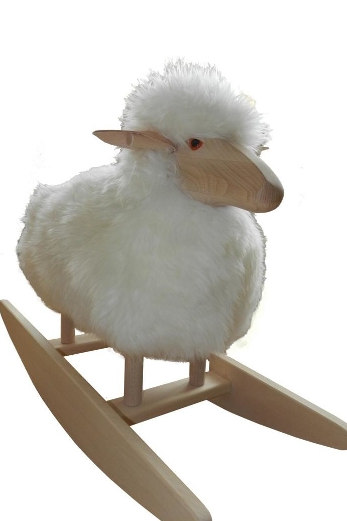 Schaukeltier - Schaukelschaf CARLO - Schaf aus weißem Echtfell Schaukeltier - Schaukelschaf CARLO - Schaf aus weißem Echtfell von Edelsternchen