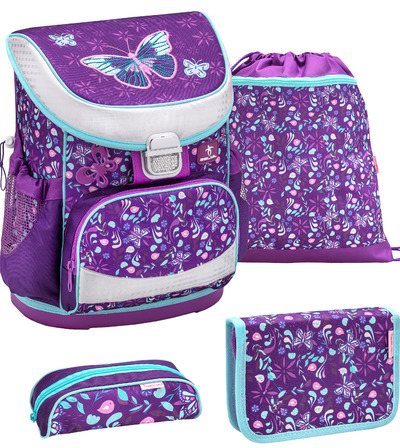 Mini Fit Schulranzen Set 4 - teilig * sehr leicht, ergonomisch, für Mädchen Mini Fit Schulranzen Set 4 - teilig * sehr leicht, ergonomisch, für Mädchen von Be sCool