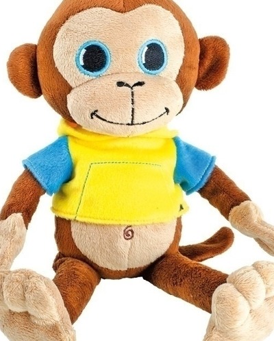 Kuscheltier Äffchen - personalisiert von spiel-dich-schlau.net