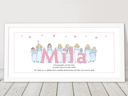 Geschenk zur Geburt Namensbild Taufe Geschenk zur Geburt Namensbild Taufe von miko miko