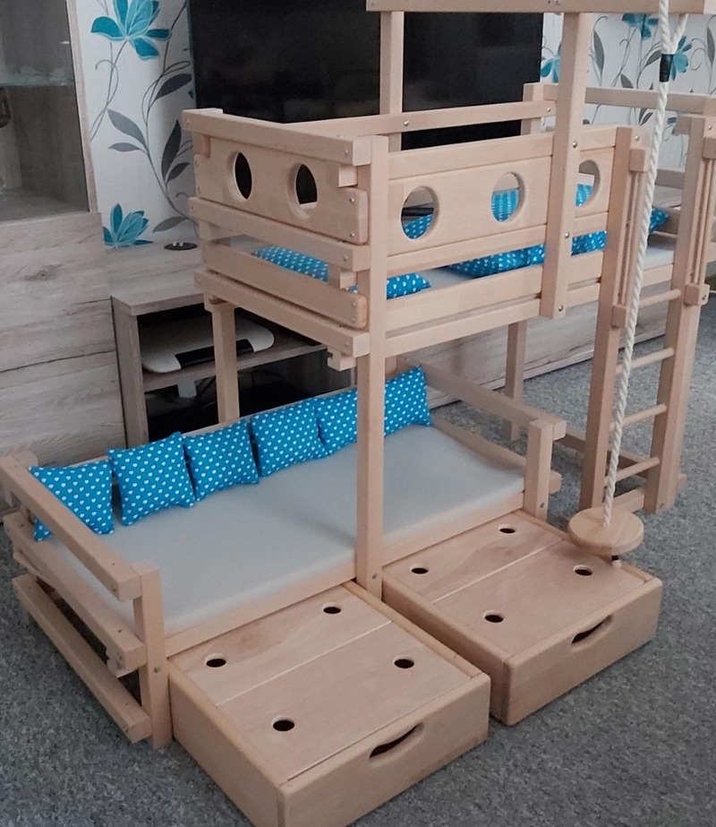 Das Puppen-Etagenbett Das Puppen-Etagenbett von Holzwurm-atze