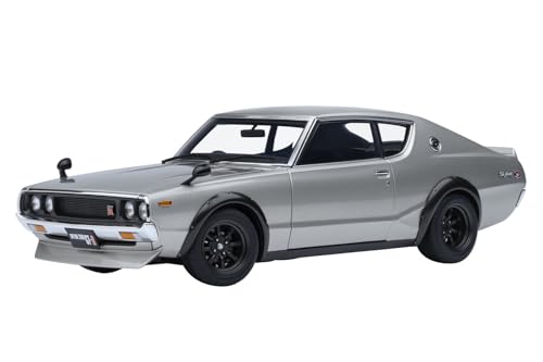 AUTOart 77466 1/18 Nissan Skyline 2000GT-R (KPGC110) Tuned Version Silber Fertigprodukt von オートアート(AUTOart)