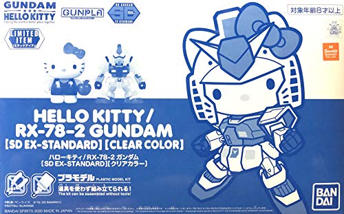 Hello Kitty RX-78-2 Gundam SD EX-STANDARD [transparente Farbe] Kunststoffmodell (Event Limited) von バンダイ(BANDAI)