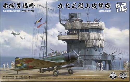 Border Modell – Brücke Akagi con Ponte di volo e nakajima b5n2 kate 1/35 – Border Modell bsf-001 von ボーダーモデル(BORDER MODEL)