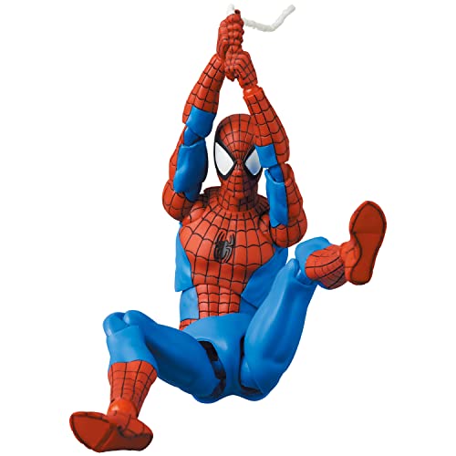 メディコム・トイ(MEDICOM TOY) MAFEX No.185 SPIDER-MAN Spider-Man (klassische Kostüm-Version), Gesamthöhe ca. 155 mm, nicht skaliert, vorbemalte Actionfigur von メディコム・トイ(MEDICOM TOY)