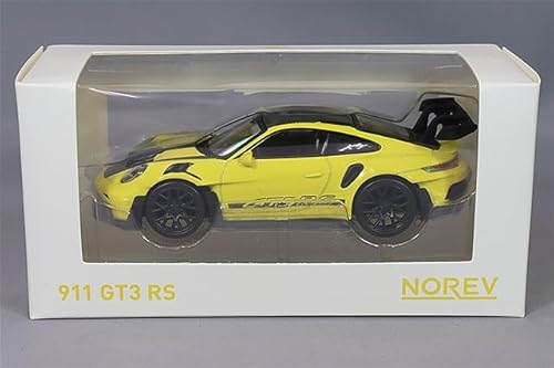 Noreb JETCAR 1/43 Porsche 911 GT3 RS 2022 gelb/schwarz Aufkleber von Norev