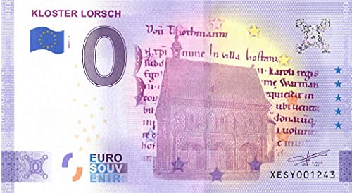 # 0 Euro Schein Deutschland 2021 · Kloster Lorsch · Souvenir o Null € Banknote von #