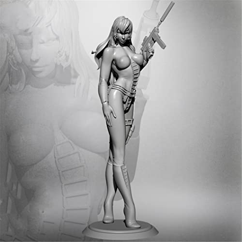 1/24 Fantastic Agent Female Warrior Resin Model Kit Unlackierter und Nicht zusammengebauter Miniaturbausatz //Ka6-84 Ahowse von 通用
