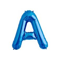 100cm blau Folienballon Buchstabe A von 通用