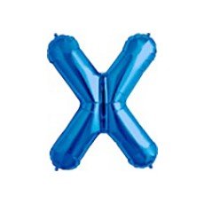 100cm blau Folienballon Buchstabe X 100cm blau Folienballon Buchstabe X von 通用